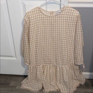 Princess Polly gingham mini dress size 4